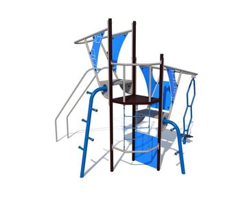 XS Cyclone Range - modular steel playground climbing and play system