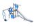 XS Cyclone Range - modular steel playground climbing and play system 3