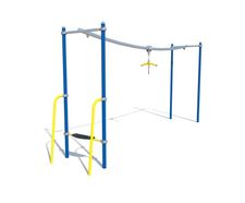 Glide - steel playground overhead zip line for children