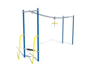 Glide - steel playground overhead zip line for children
