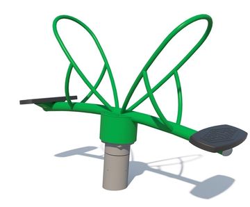 Orbit Rider - spinning and bouncing stand-up see saw