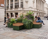 Hive - modular hexagonal seating and planting system - on this page