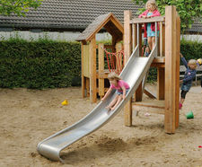 Hut Combination 216 - timber play hut set for small playground areas