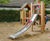 Hut Combination 216 - timber play hut set for small playground areas 0