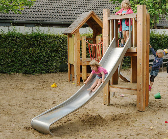 Hut Combination 216 - timber play hut set for small playground areas
