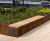 Ambit - integrated timber seating for steel planter systems 7