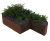 Planterline - curved structural steel planter walls 13