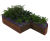 Planterline - curved structural steel planter walls 12