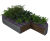 Planterline - curved structural steel planter walls 11