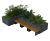 Ambit seating options for steel planter walls 5