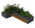 Ambit seating options for steel planter walls 1