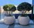 Cityscape Skyline - spherical fibreglass outdoor planters 3