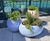 Cityscape Skyline - spherical fibreglass outdoor planters 0