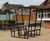 Recycled plastic 4-seater picnic table and benches with canopy 5