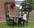 Recycled plastic 4-seater picnic table and benches with canopy 0