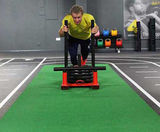 SPORTEC Sled Lane Surface - durable gym flooring for sled push/pull workout - on this page