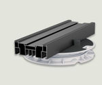 Easi-Ped Tekno Rail - aluminium joist for decking and paving support