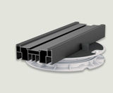 Easi-Ped Tekno Rail - aluminium joist for decking and paving support - on this page