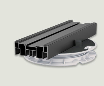 Easi-Ped Tekno Rail - aluminium joist for decking and paving support