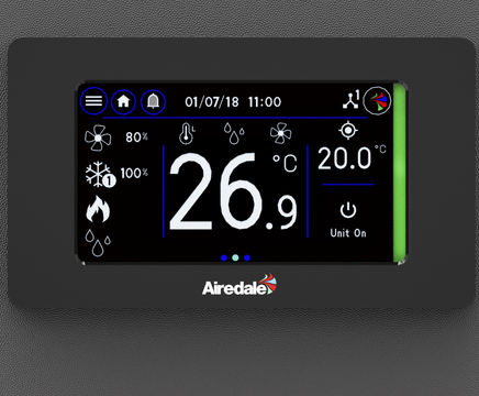 New touchscreen controller, Vu™ for Airedale SmartCool™