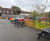 Bow top anti-trap fencing in bright colours for Stockport primary school 1
