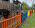 Bow top anti-trap fencing in bright colours for Stockport primary school 3