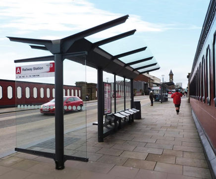Gullwing Fishergate Shelter - passenger waiting shelter