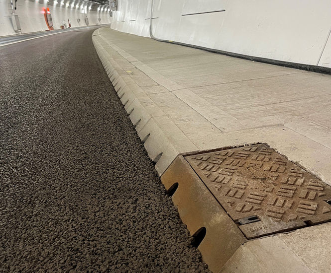 ACO Combined Kerb Drainage Solution Lines Silvertown Tunnel