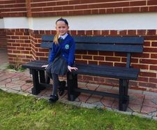 Classic Bench - recycled plastic outdoor seating for parks and gardens