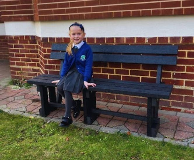Classic Bench - recycled plastic outdoor seating for parks and gardens