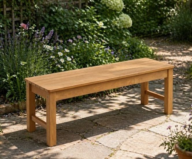 Winawood Backless Bench - recycled plastic outdoor seating for gardens