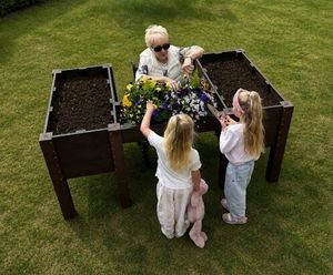 Wheelchair Access Raised Planter - recycled planter for wheelchair users