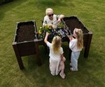 Wheelchair Access Raised Planter - recycled planter for wheelchair users