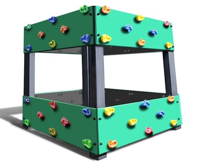 Freestanding Climbing Square - recycled plastic outdoor climbing frame