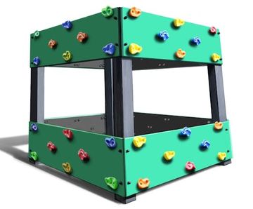 Freestanding Climbing Square - recycled plastic outdoor climbing frame