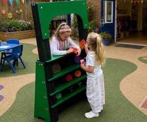 Play Shop Fronts - recycled plastic outdoor playground role play panels