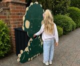 Character Bins - recycled plastic outdoor playground litter bin - on this page