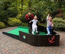 Wheelchair/Inclusive Access Boat - recycled plastic play boat for SEND