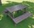 Economy Picnic Table - recycled plastic outdoor seating for four people 0
