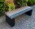 Cambridge Backless Bench - recycled plastic outdoor seating bench 1