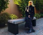 Cambridge Backless Bench - recycled plastic outdoor seating bench