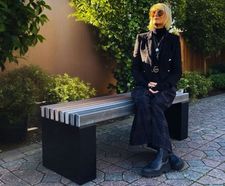 Cambridge Backless Bench - recycled plastic outdoor seating bench