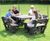 Square Picnic Table With Backrests - recycled plastic outdoor seating 1