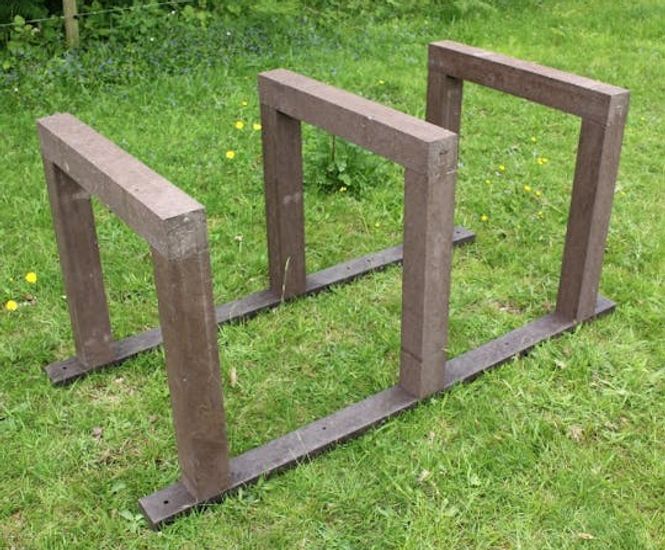 Recycled Plastic Cycle Rack - bike stand made from recycled plastic