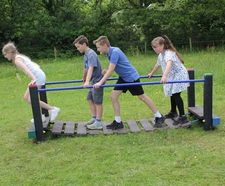 Suspension Bridge - recycled plastic playground bridge for schools