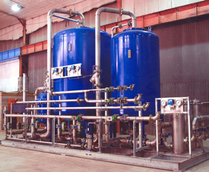 Demineralisers - water purification using ion exchange resin beds