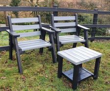 100% Recycled Plastic Chairs, Sunloungers, and Companion sets