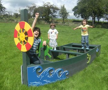Theme Benches - recycled plastic outdoor seating for playgrounds