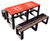 Activity Table - recycled plastic picnic table with polycarbonate game top 1