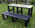 Activity Table - recycled plastic picnic table with polycarbonate game top 2